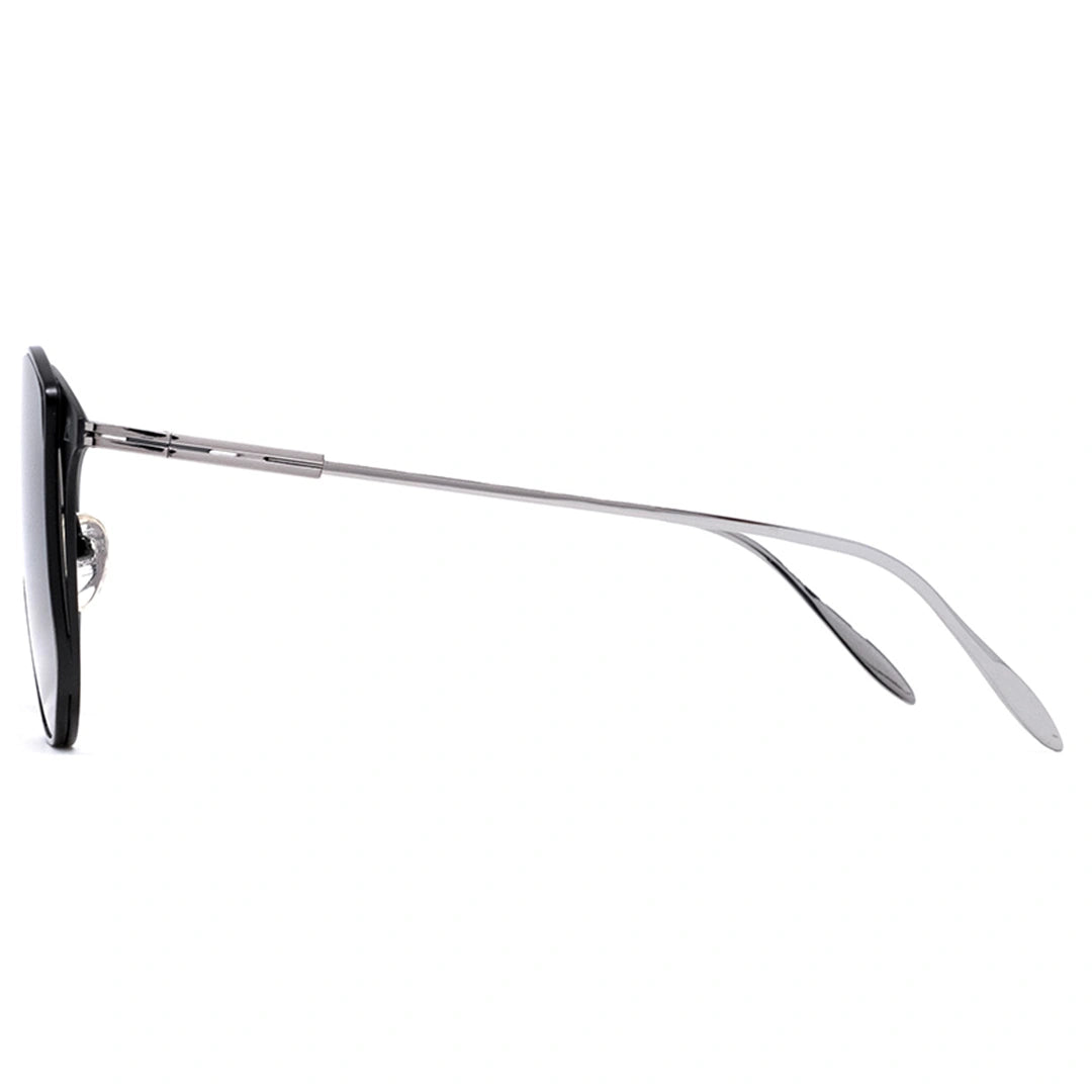 MYTH GREECE HESTIA round browline black sunglasses, thin metal frame sunglasses mens and womens. Best sunglasses for wide faces and retro 70s sunglasses