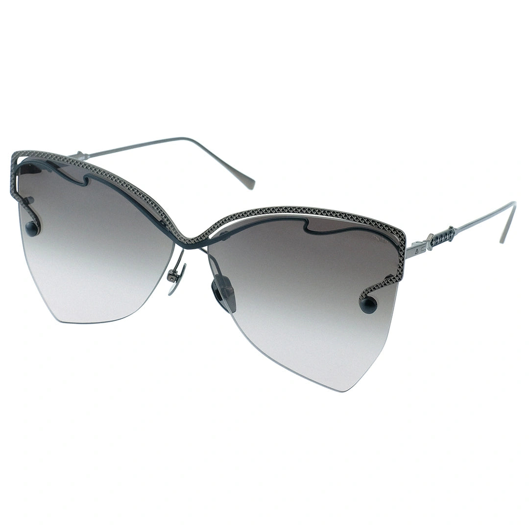 MYTH GREECE LAKLIS butterfly sunglasses half rim light grey lens thin metal frame with adjustable nose pad woman's sunglasses