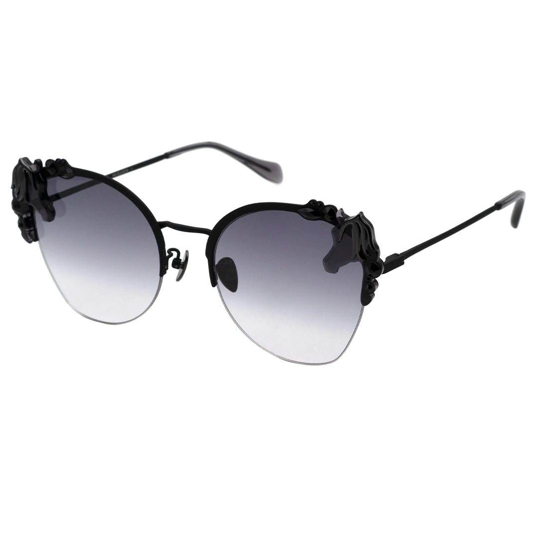 MYTH GREECE M4 ELATION women's metallic cat-eye blacksunglasses gold frame grey lens with adjustable nose pad ladies newest sunglasses