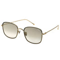 MYTH GREECE OGEE square gradient sunglasses tan lens thin gold metal frame