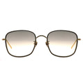 MYTH GREECE OGEE square gradient sunglasses tan lens thin gold metal frame
