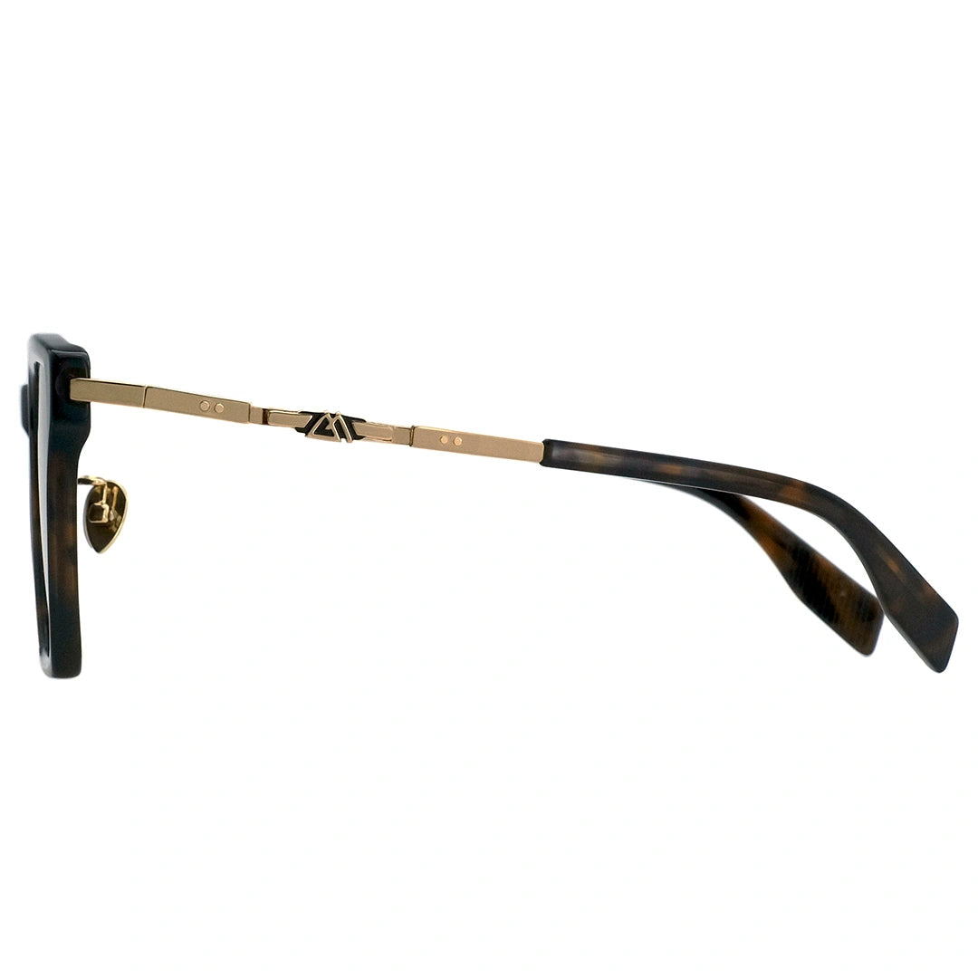 MYTH GREECE Reins d frame sunglasses thin gold metal and black frame with adjustable nose pad womens and mens luxury vintage retro. Thin frame sunglasses for headset.