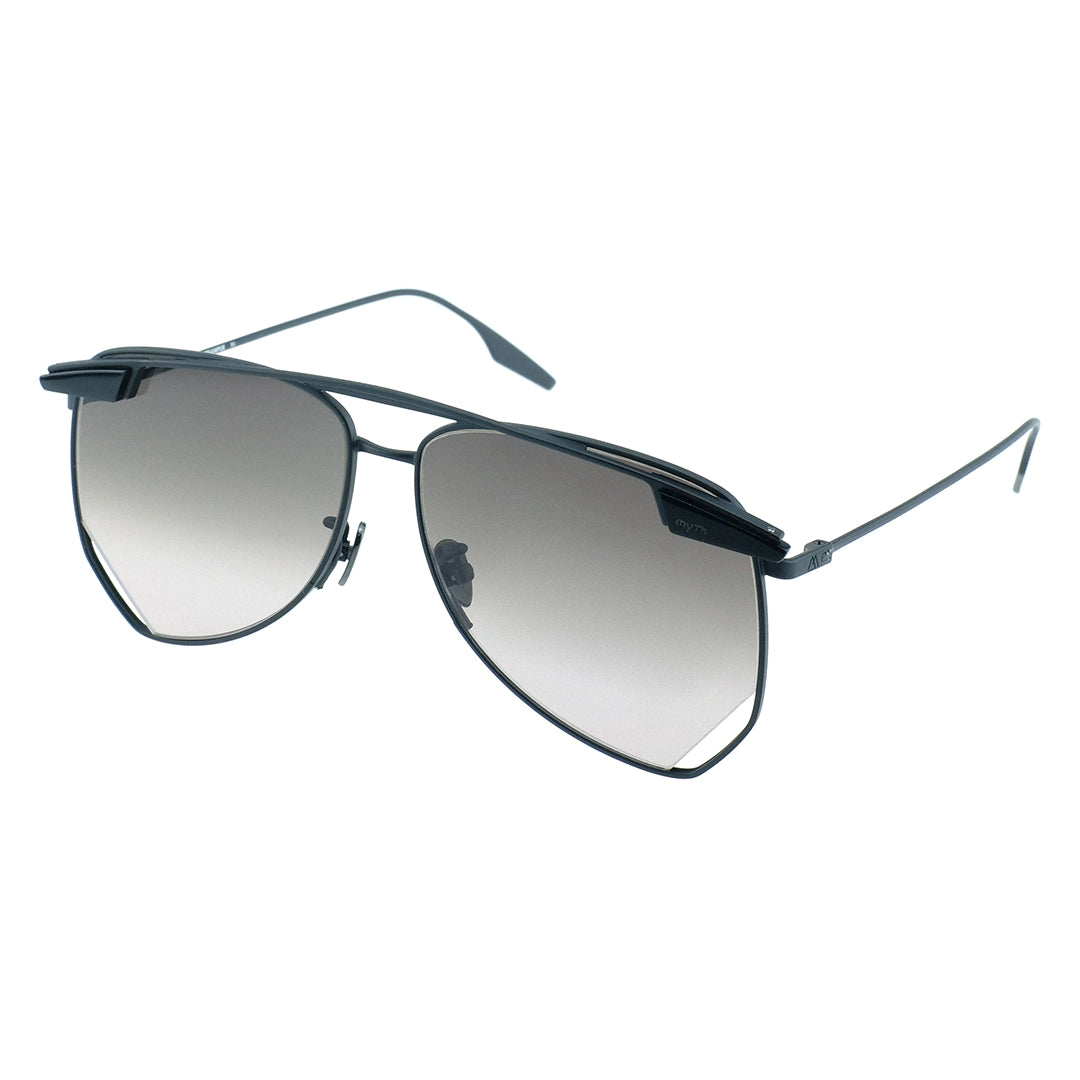 MYTH GREECE STEAMPUK navigator sunglasses double bridge grey lens thin metal frames with adjustable nose pad mens and womens