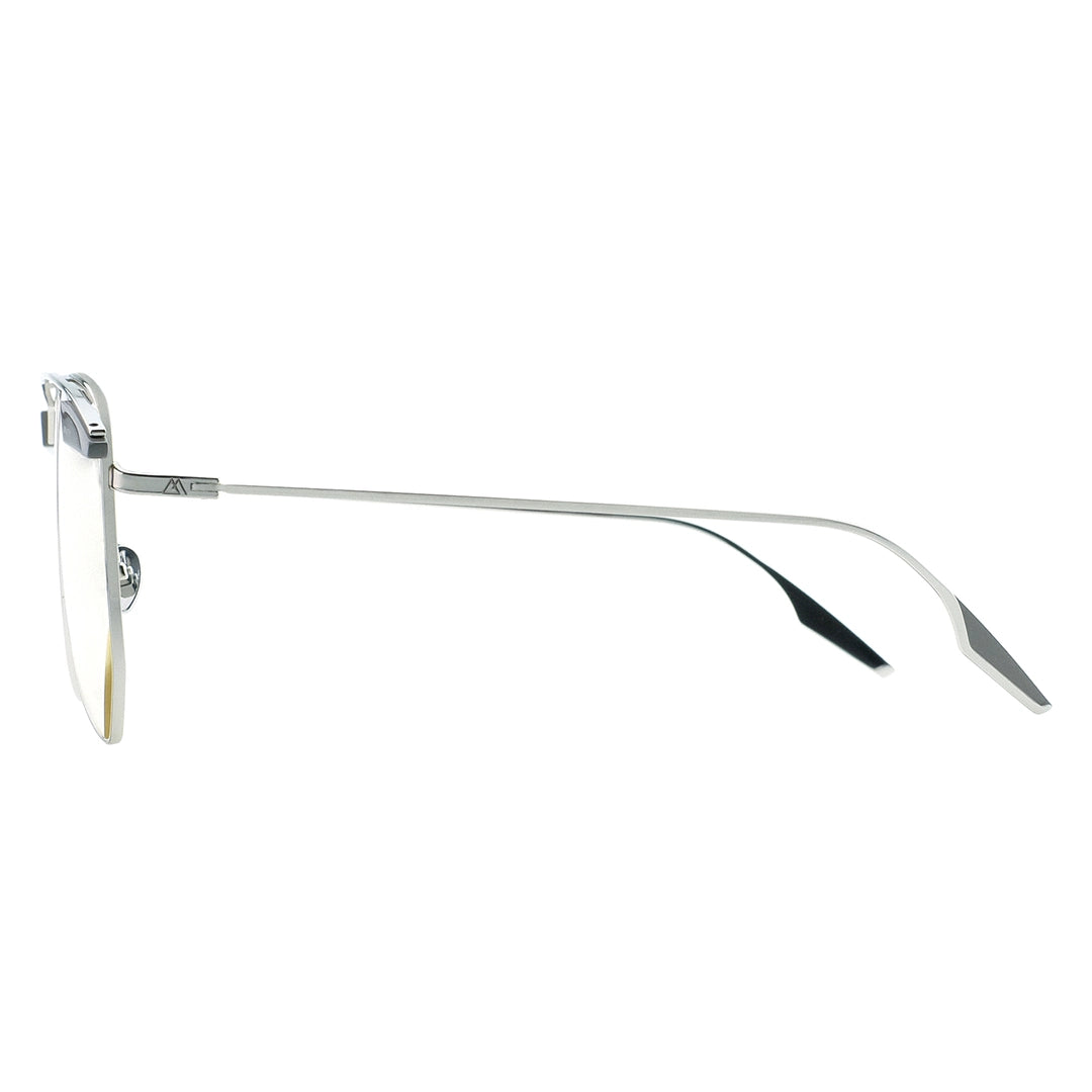 STEAMPUK aviator sunglasses, light tint gradient sunglasses, silver sunglasses