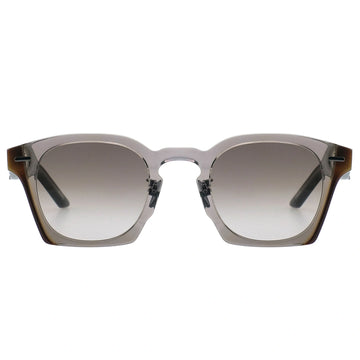 MYTH GREECE TEMPERA square clear sunglasses grey lens crystal and metal frame with adjustable nose pad, woman and man sunglasses