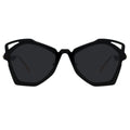 MYTH GREECE WAKER all black sunglasses geometric cat eye shape  with adjustable nose pad mens and womens