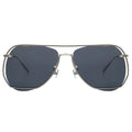 MYTH GREECE Ποσειδών aviator sunglasses blue grey lens thin silver metal frames with adjustable nose pad, man and woman sunglasses