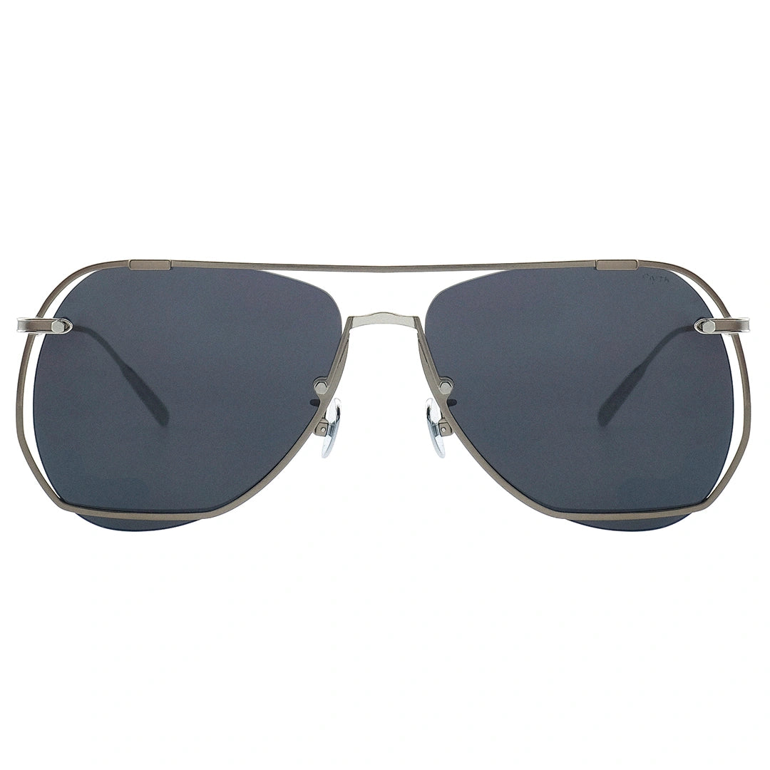 MYTH GREECE Ποσειδών aviator sunglasses blue grey lens thin silver metal frames with adjustable nose pad, man and woman sunglasses