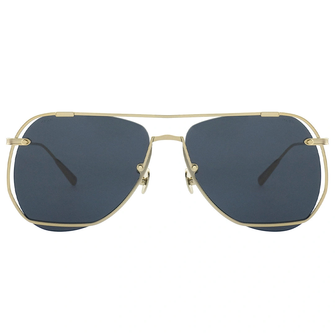 MYTH GREECE Ποσειδών aviator sunglasses blue grey lens thin gold metal frames with adjustable nose pad
men and women sunglasses