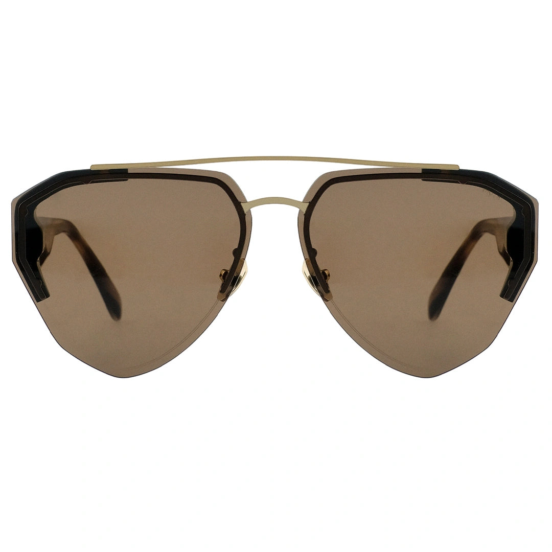 MYTH Greece MYTHPUNK heart shaped sunglasses coffee lens double bridge thick frame with Morse code patterns on the temple with adjustable nose pad mens and womens