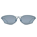 MYTH Greece αστρολογία oval cat eye metallic sunglasses blue grey lens   cool and sleek with adjustable nose pad mens and womens