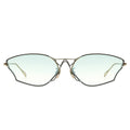 MYTH Greece αστρολογία oval cat eye metallic sunglasses light green lens  cool and sleek with adjustable nose pad mens and womens