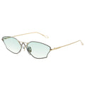 MYTH Greece αστρολογία oval cat eye gold sunglasses light green lens cool and sleek with adjustable nose pad mens and womens