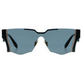 Myth Greece Bespoke one piece futuristic sunglasses bluegrey lens thick frame with adjustable nose pad mens and womens