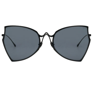 Myth greece OUTLIER butterfly shape sunglasses black metal frame with adjustable nose pad ladies and woman