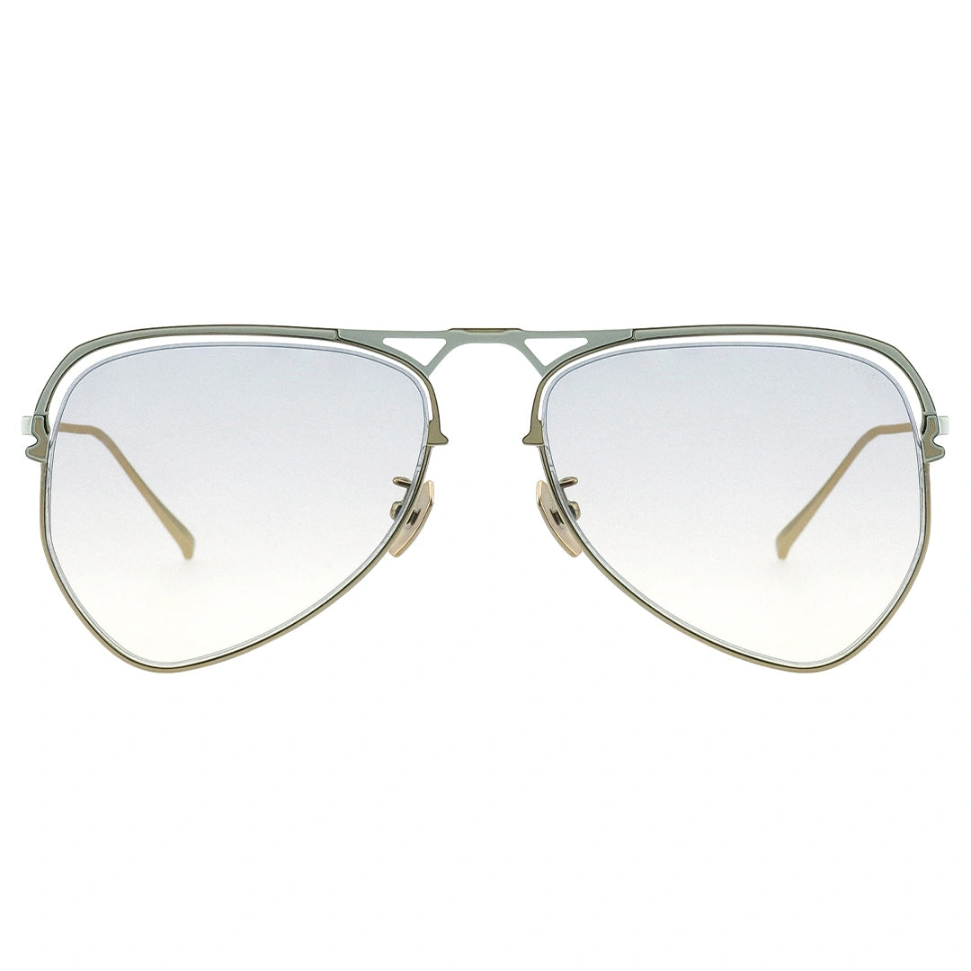 Myth Greece Roman aviator sunglasses light tinted lens thin gold metal frame with adjustable nose pad navigator sunglasses mens and womens