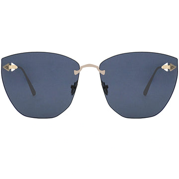Myth Greece Αιγαίο cat eye rimless sunglasses blue lens gold metal frames with adjustable nose pad
sun glasses mens and womens