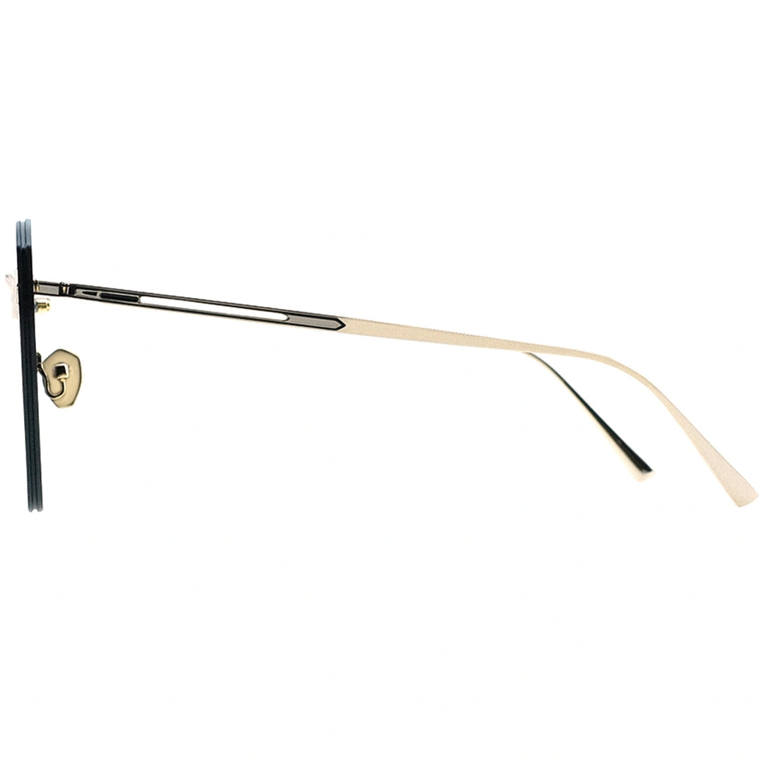 Myth Greece Αιγαίο cat eye rimless sunglasses blue lens gold metal frames with adjustable nose pad
sun glasses mens and womens