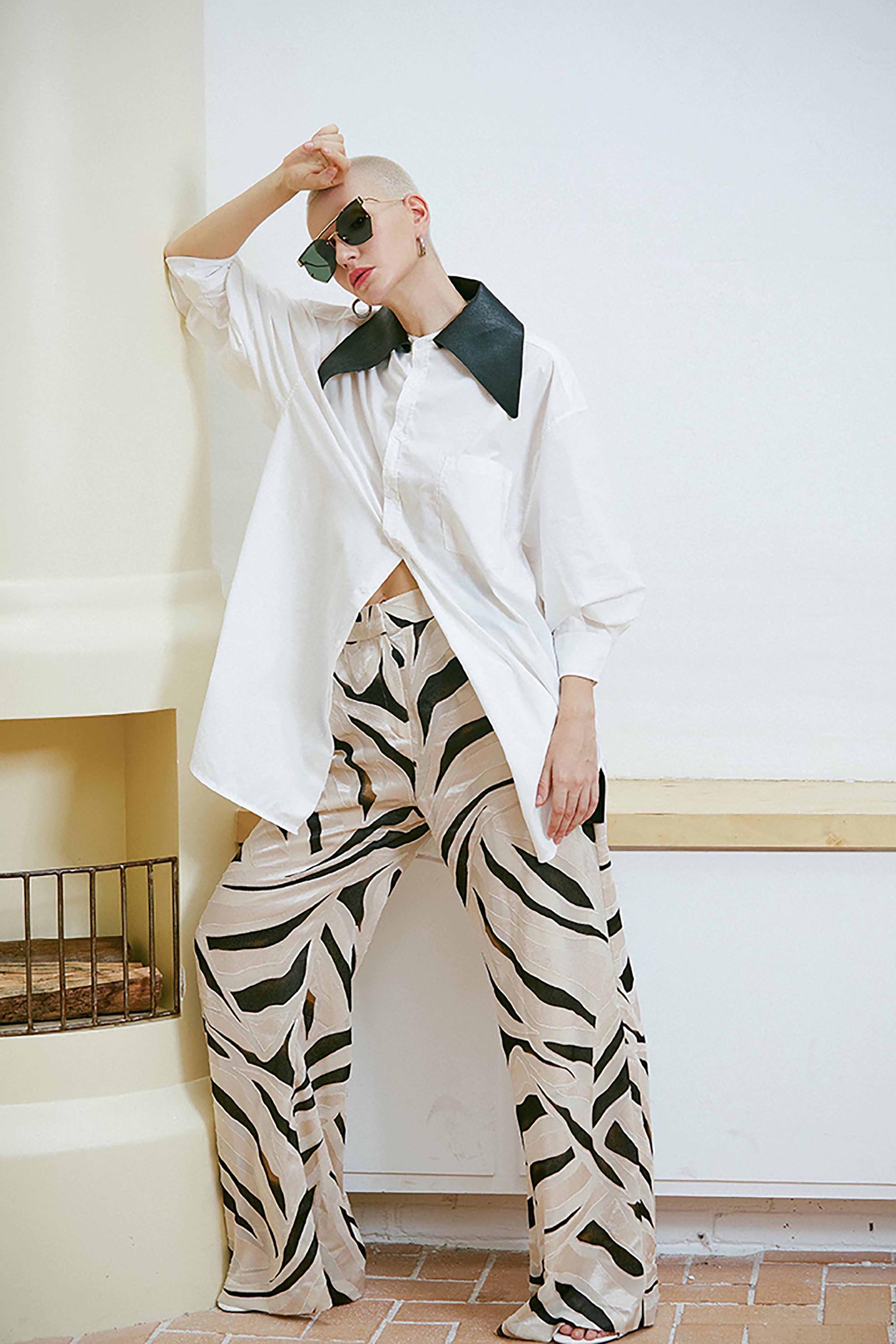 MYTH GREECE GLEAM geometric deep green sunglasses double bridge thin gold metal frame sunglasses womens in avant-garde sleek look