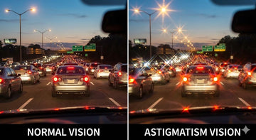 normal and astigmatism vision comparison