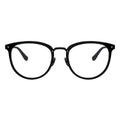 black eyeglasses