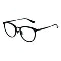 black eyeglasses