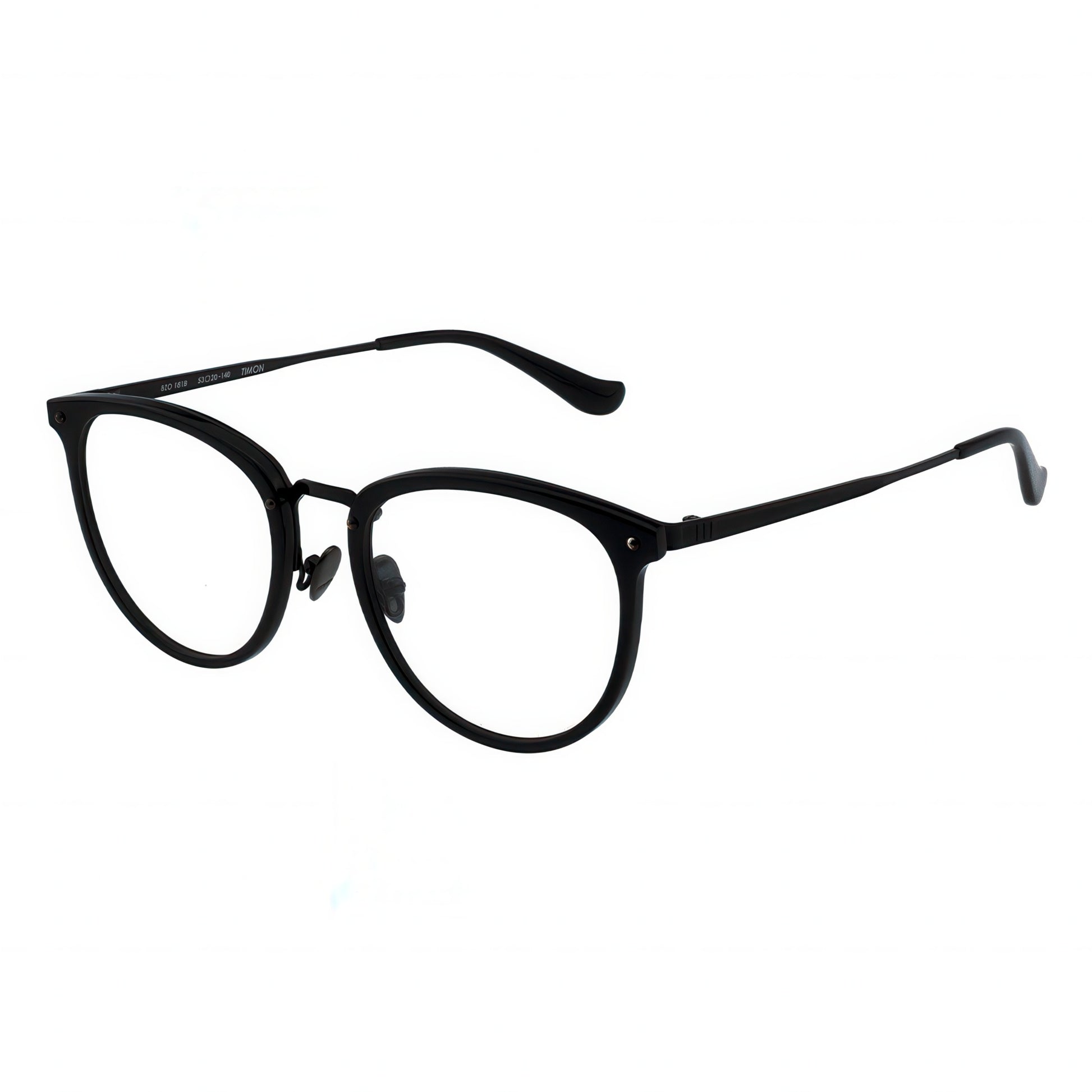 black eyeglasses