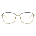 gold geometric eyeglasses