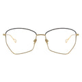 gold geometric eyeglasses