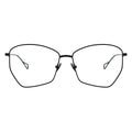 black geometric eyeglasses 