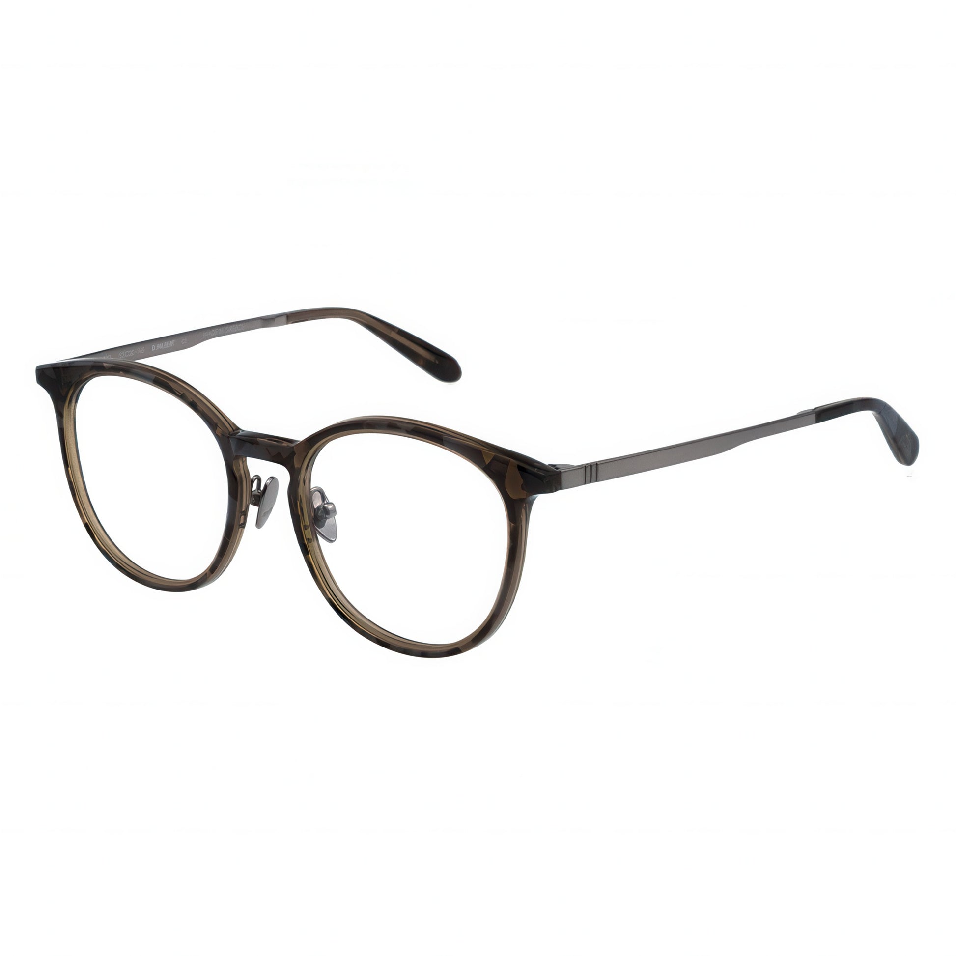 tortoiseshell round eyeglasses