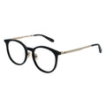 black eyeglasses