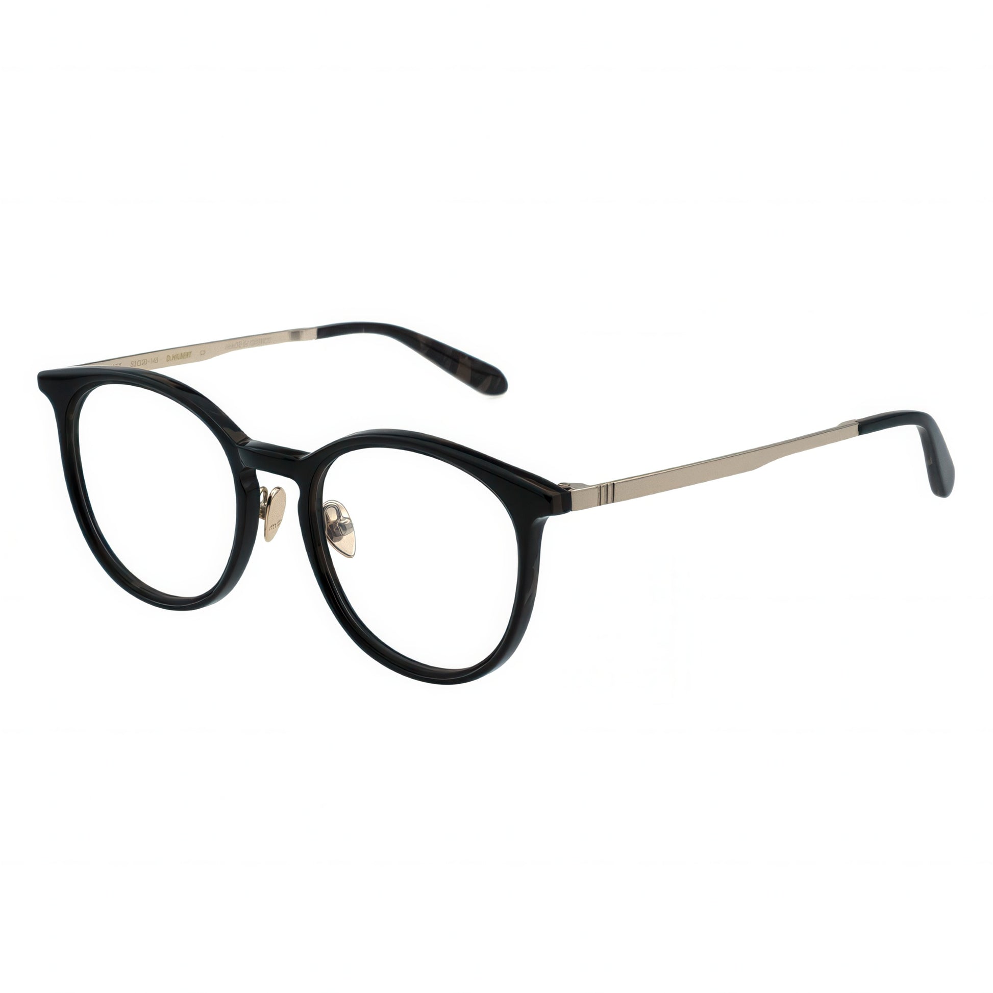 black eyeglasses
