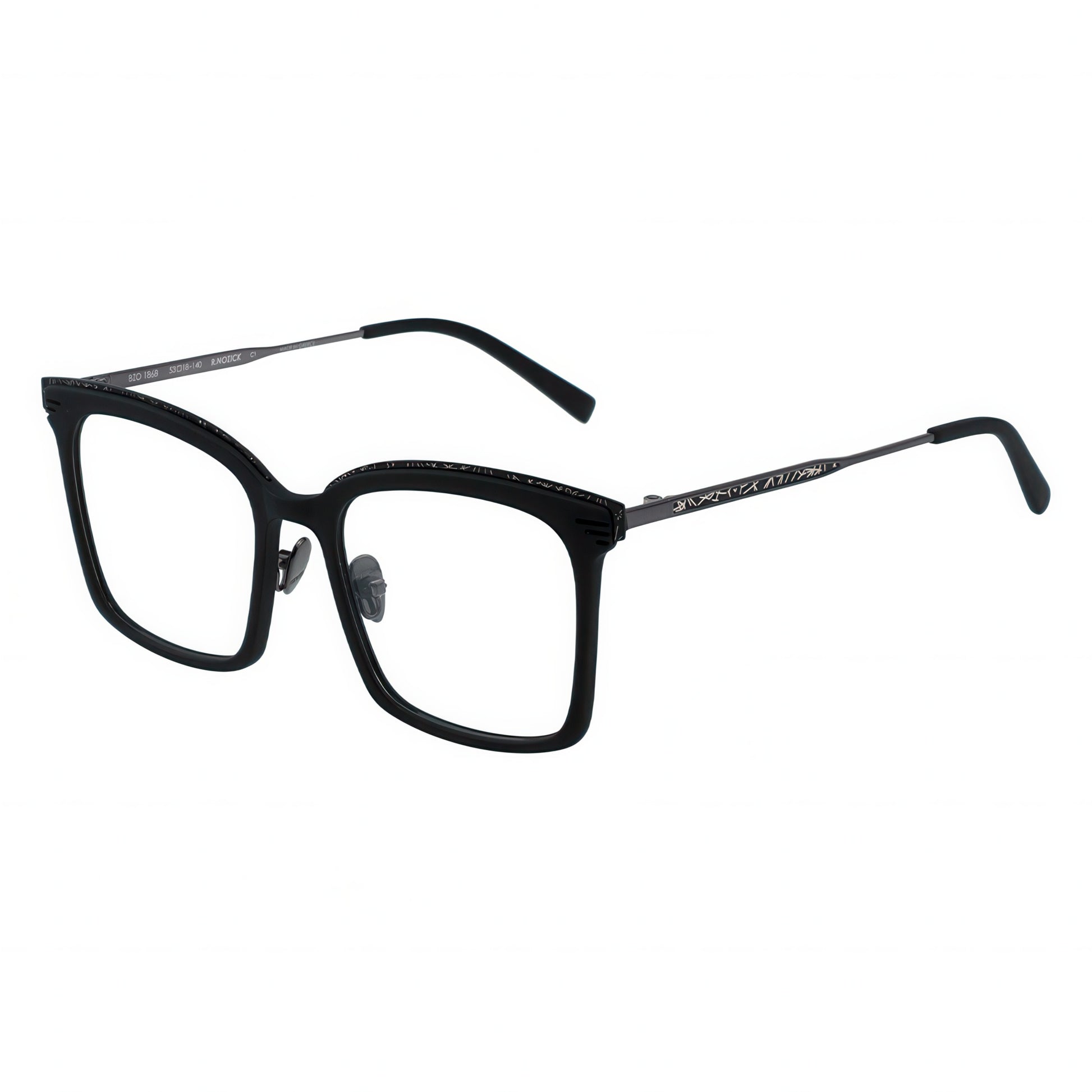 black rectangle eyeglasses