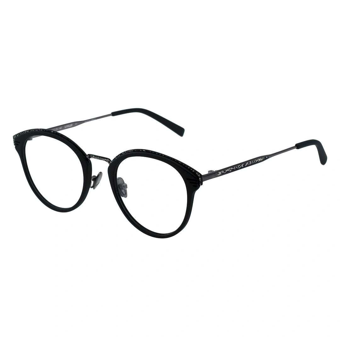 Black round glasses