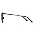 Black eyeglasses on a white background