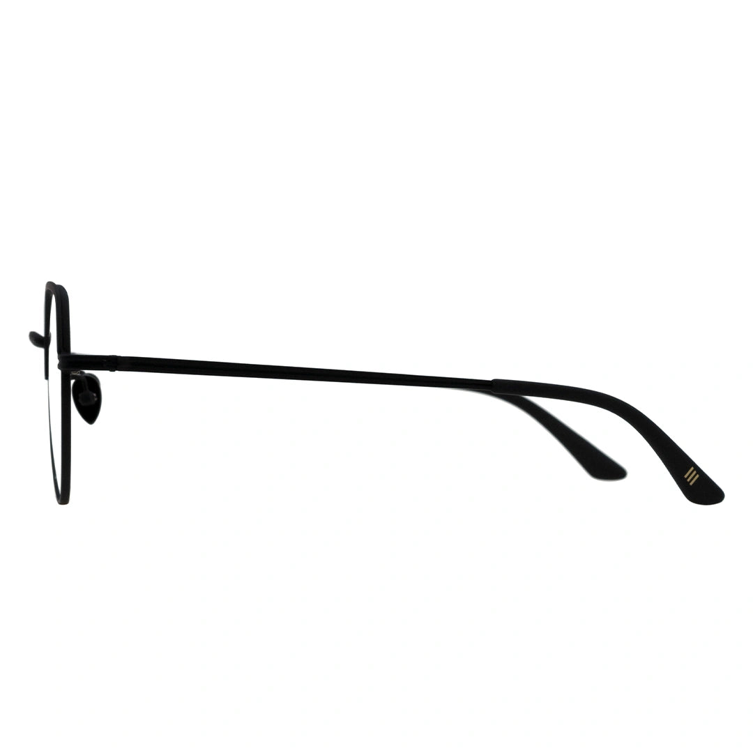 Black round glasses