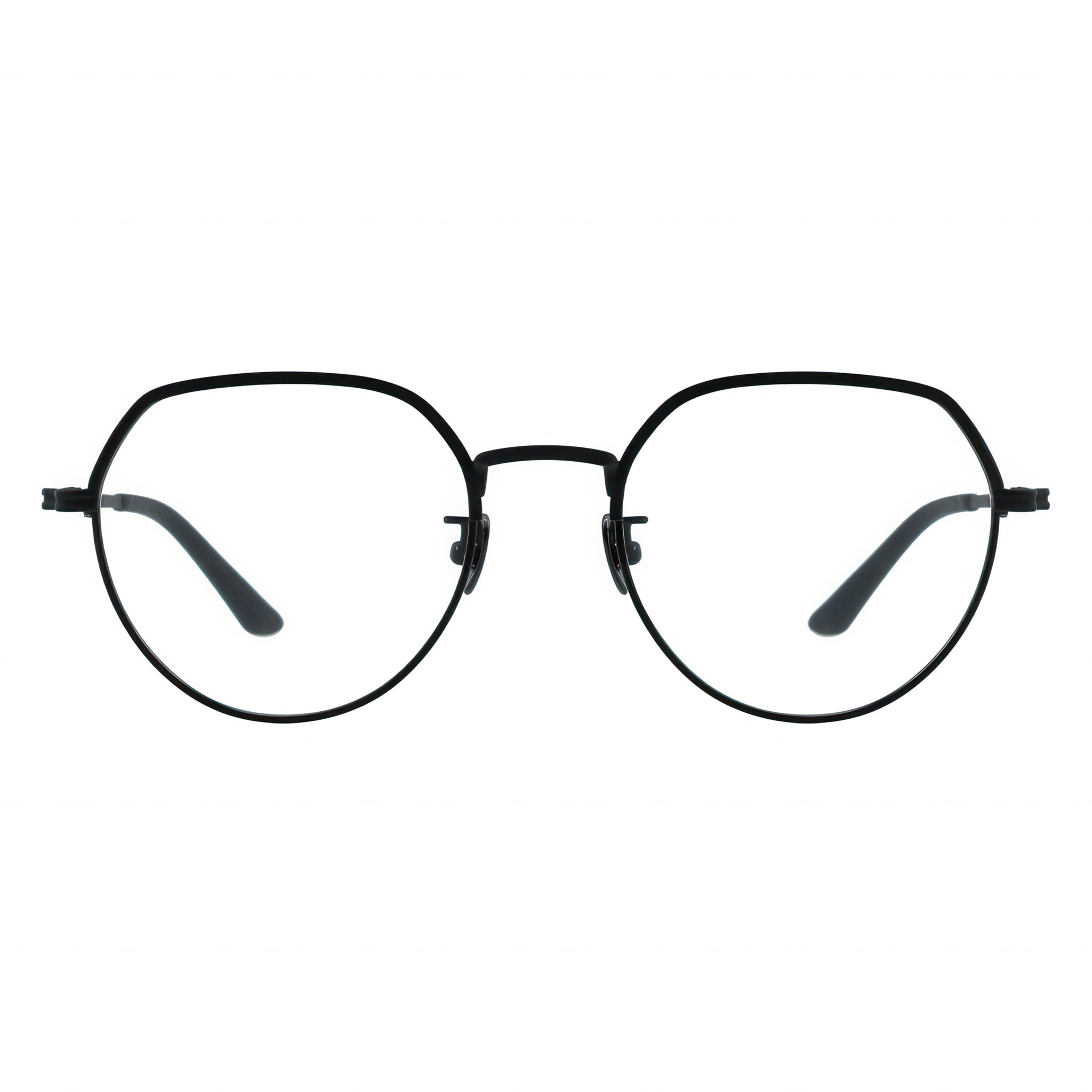black eyeglasses