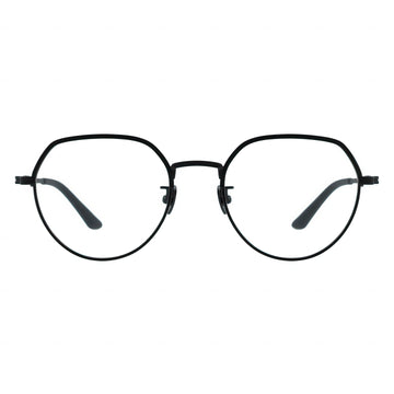 black eyeglasses