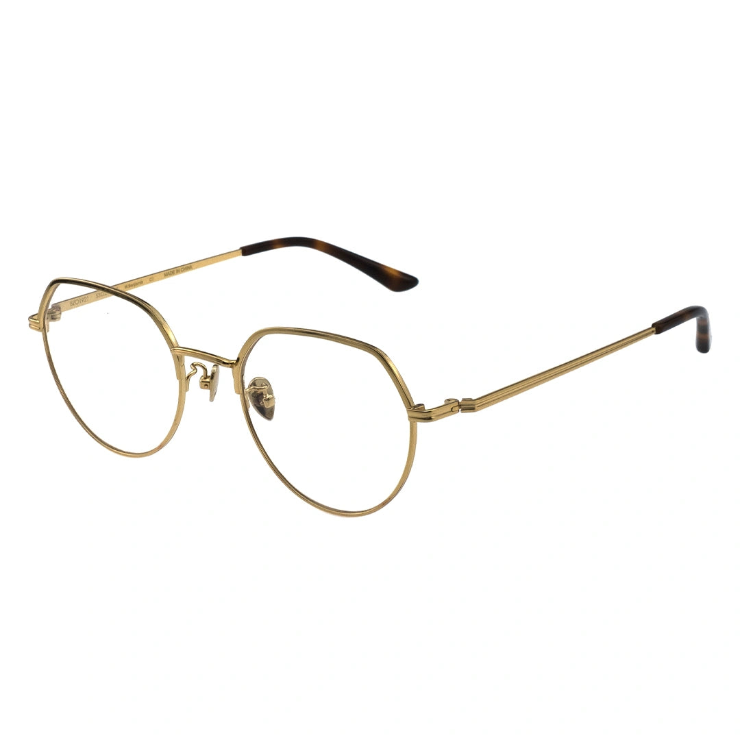 gold round glasses