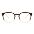 two-tone brown eyeglasses