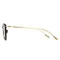 gold-rimmed sunglasses