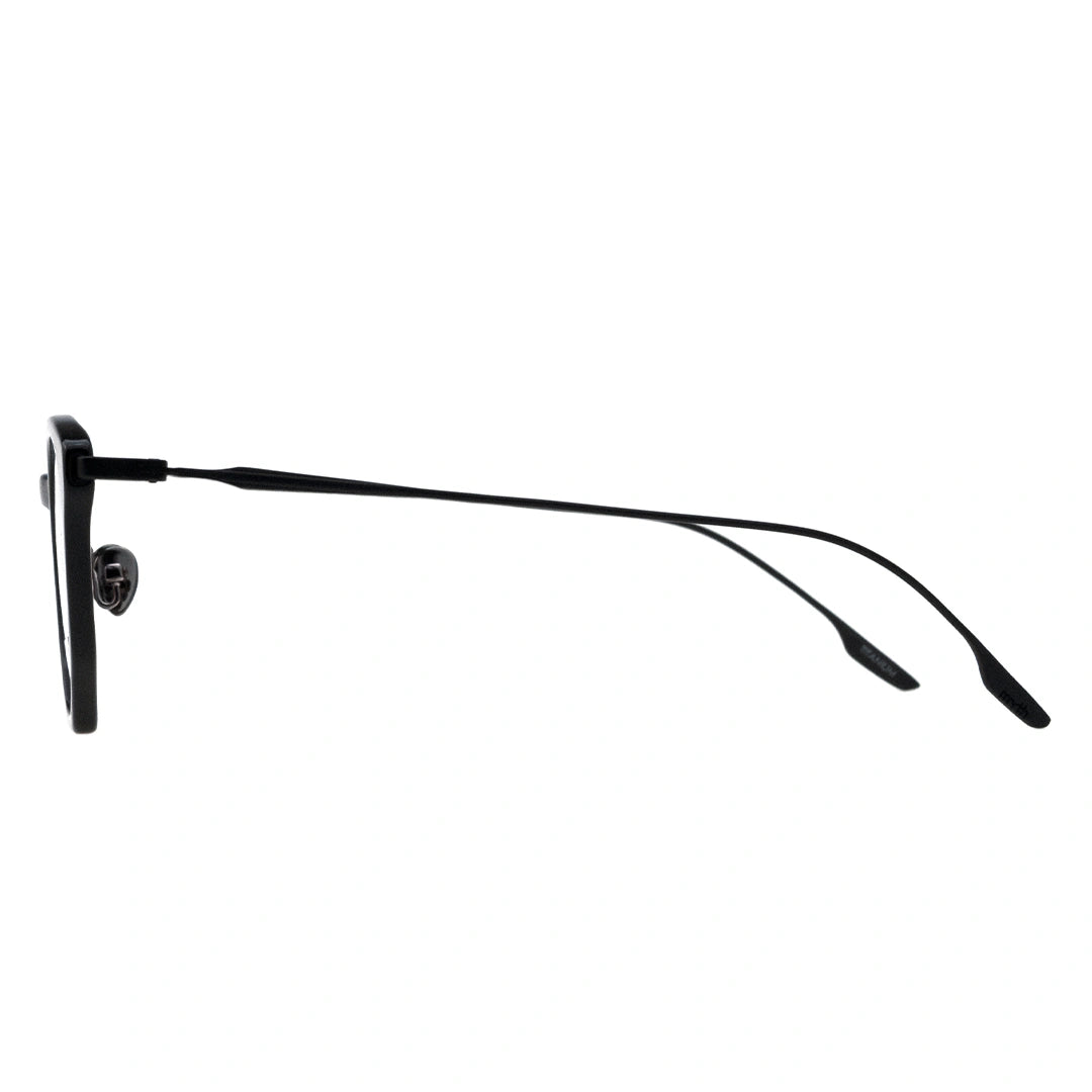 rounded cateye glasses black