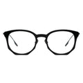 rounded cateye glasses black