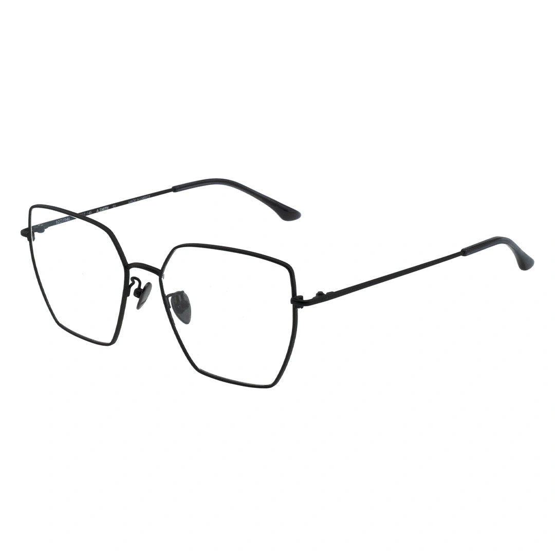 black cateye glasses