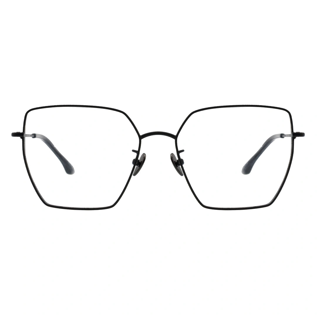 black cateye glasses
