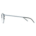 Eyeglasses with a thin frame on a white background