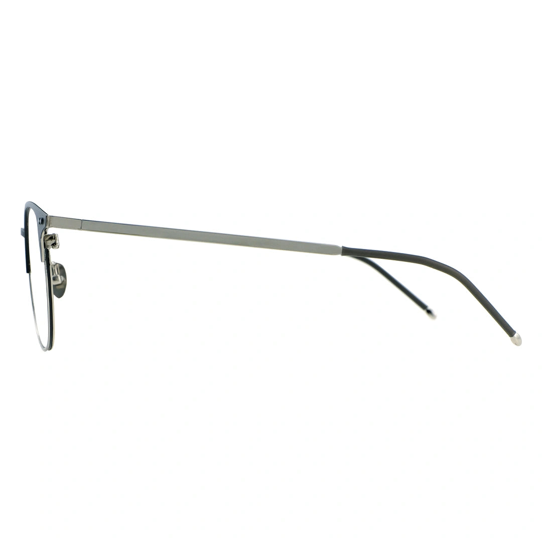  Black silver glasses, browline glasses