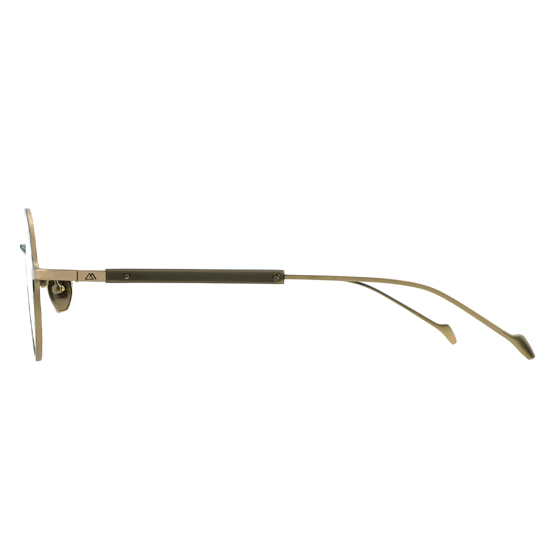 gold eyeglasses, gold round glasses