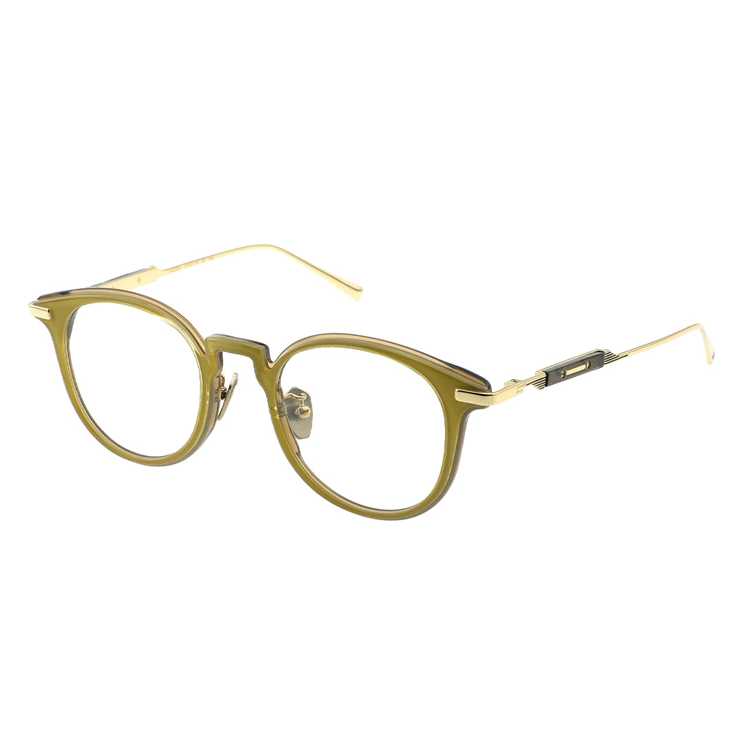 gold round glasses
